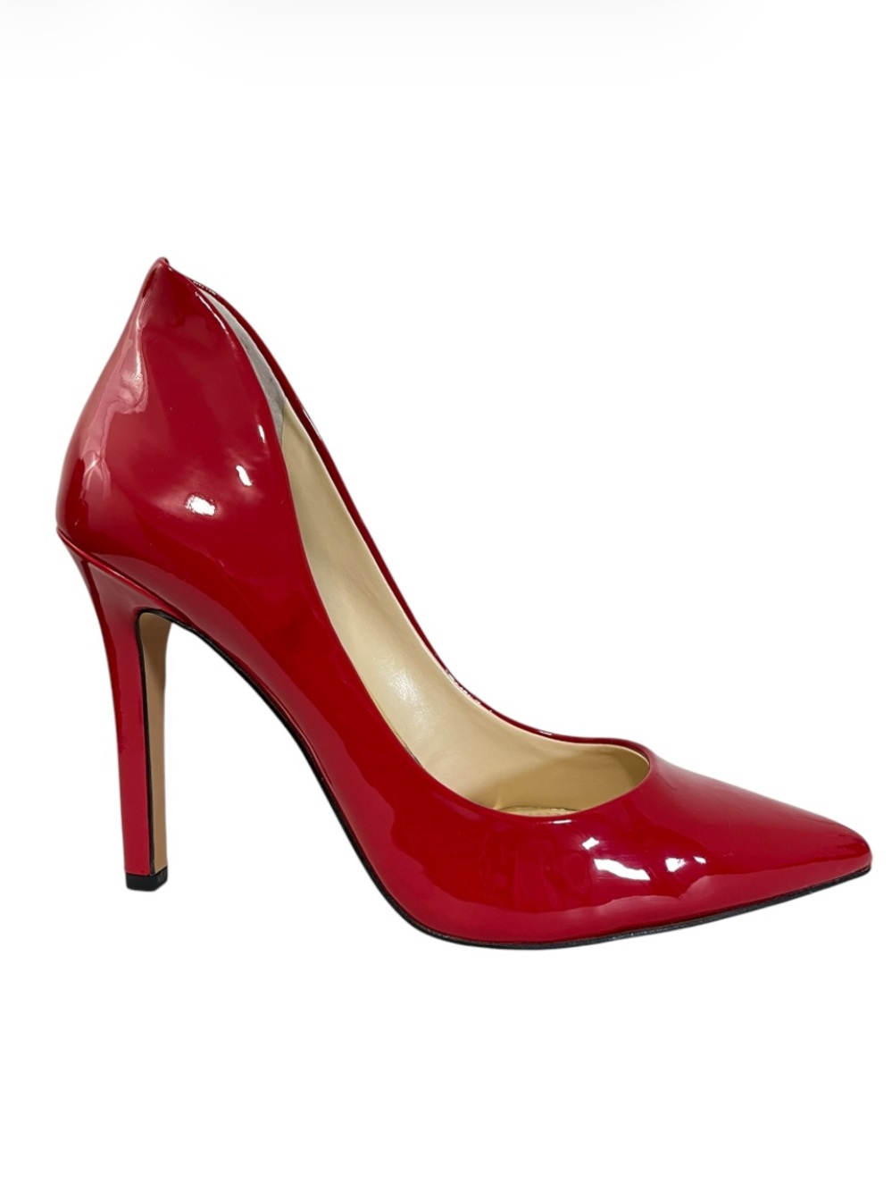 NWOB Jessica Simpson Red Patent Leather Pointed Toe Stiletto Pumps - Cambredge